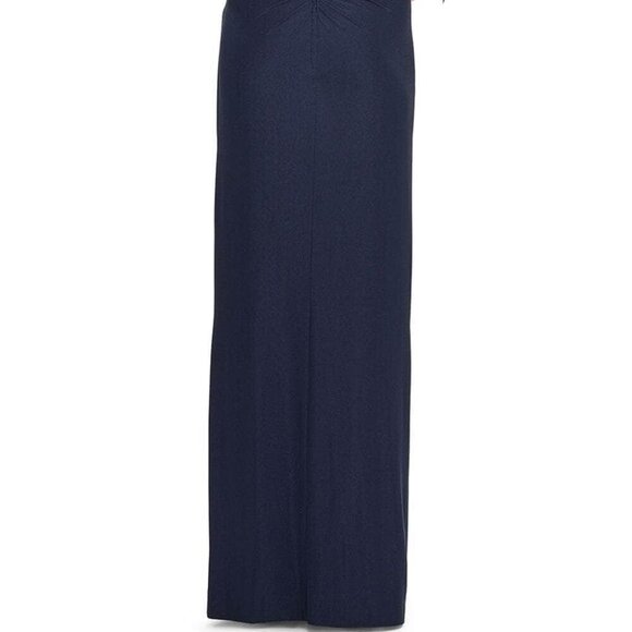 NWT La Femme 31093 Mother of the Bride Dress Navy Size 4 - Picture 4 of 6